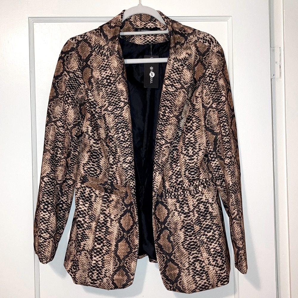 NWT Snakeskin Blazer